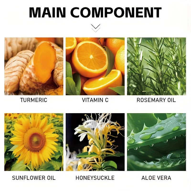 Crème de Massage aux Curcuma et Vitamine C 60g,