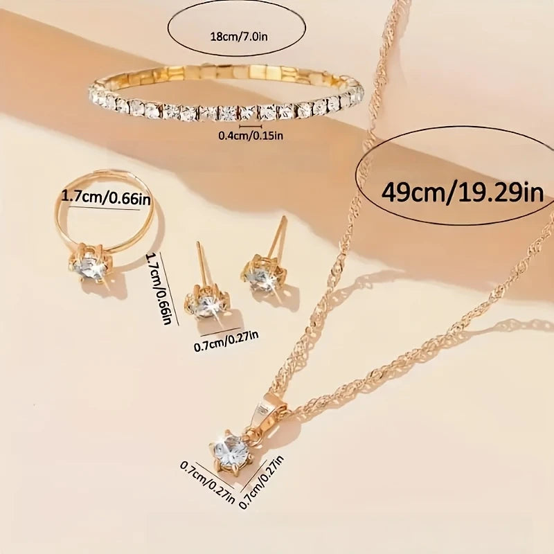✨ Coffret Montre Femme – Chaîne Dorée + Bracelet & Bague Assortis