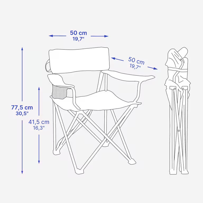 Fauteuil pliant pour le camping